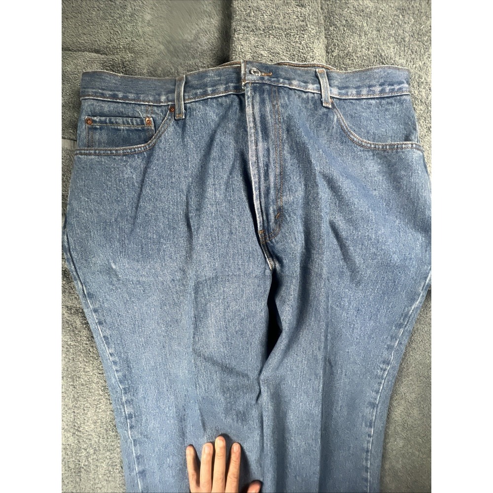 Levis Jeans Mens 40x30 Blue 550 Relaxed Straight Fit Denim 100% Cotton